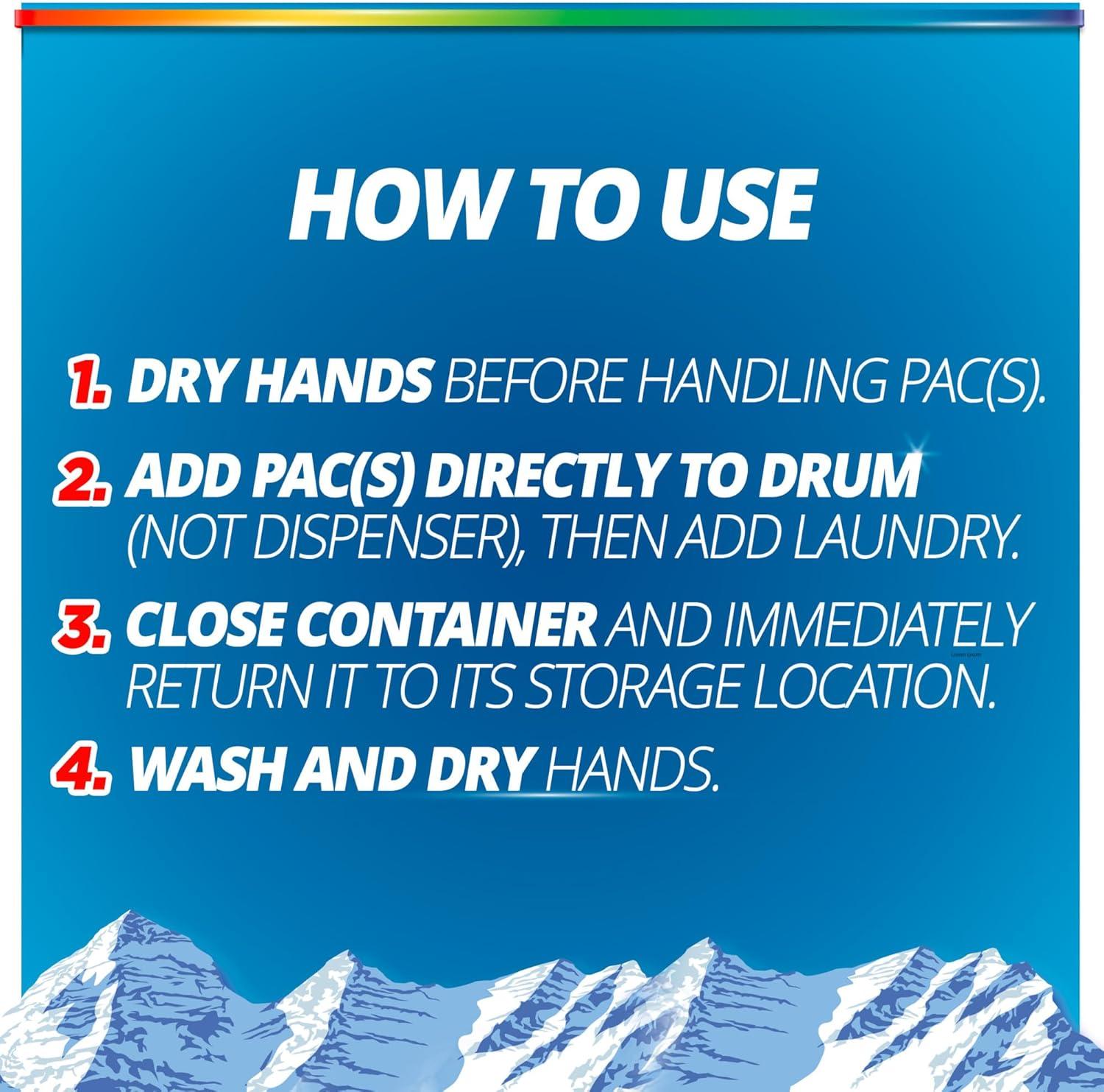 imagePurex Advanced Oxi with Odor Fighter Laundry Detergent Pacs Oxi Power 56 count Pre Measured PacsFresh Mountain Breeze