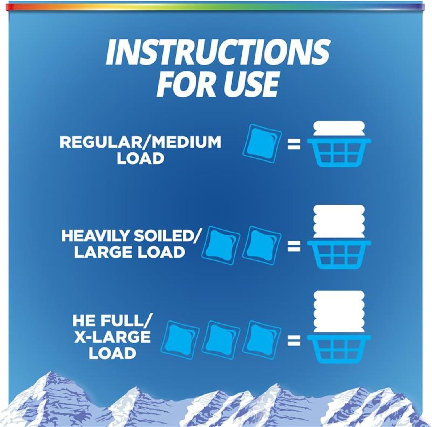 imagePurex Advanced Oxi with Odor Fighter Laundry Detergent Pacs Oxi Power 56 count Pre Measured PacsFresh Mountain Breeze
