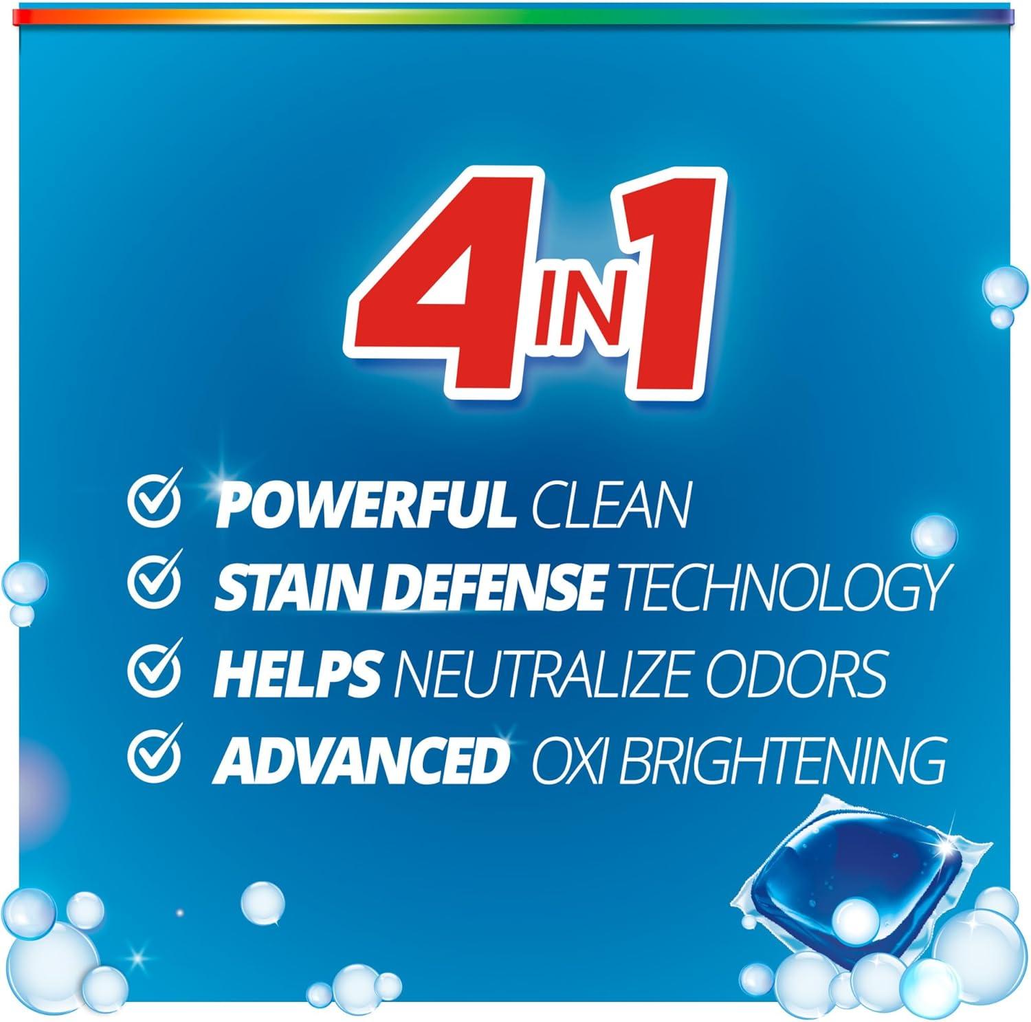 imagePurex Advanced Oxi with Odor Fighter Laundry Detergent Pacs Oxi Power 56 count Pre Measured PacsOxi Power Odor Fighting
