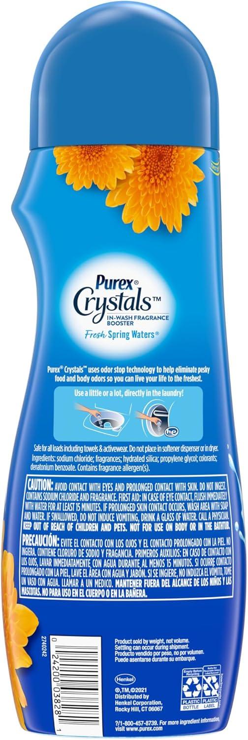 imagePurex Crystals InWash Scent Booster Fresh Lavender Fields 21 oz Pack of 4 LongLasting Freshness amp Odor Elimination TechnologyFresh Spring Waters