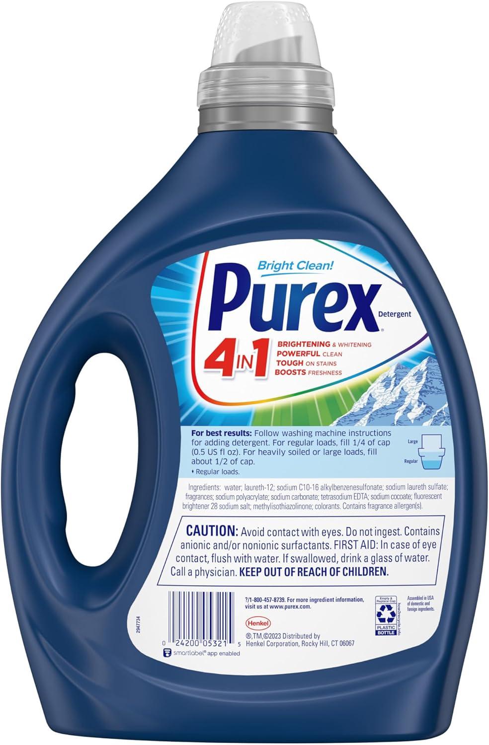 imagePurex Fresh Mountain Breeze Liquid Detergent 825 fl oz 165 Loads UltraConcentrated3x