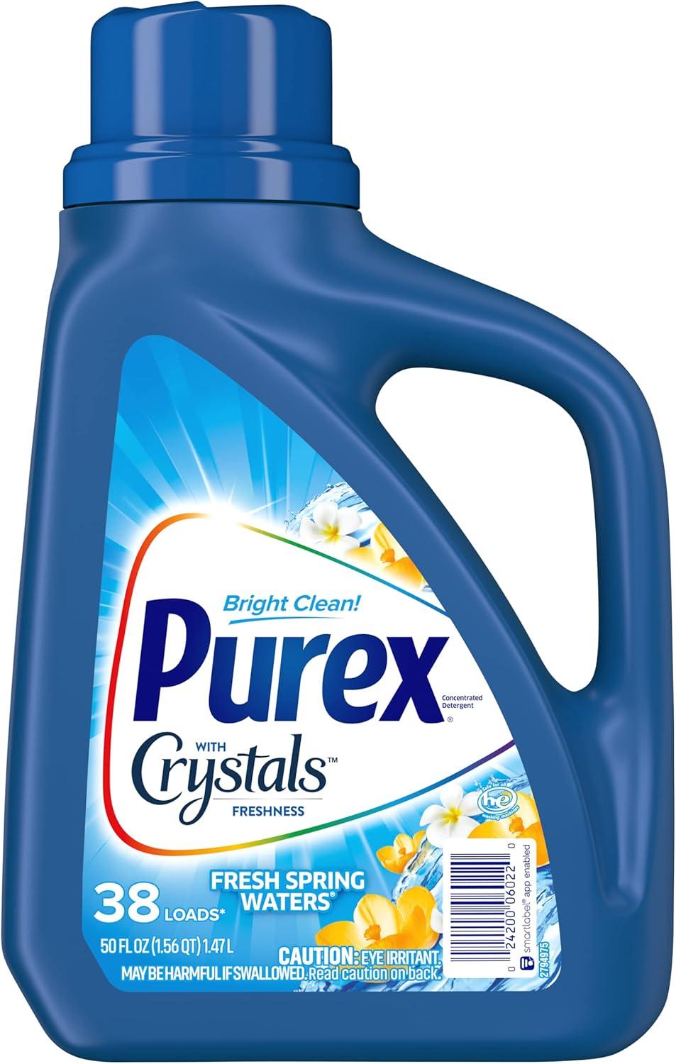 imagePurex Liquid Laundry Detergent Tahitian Breeze 150 oz 100 loadsFresh Spring Waters