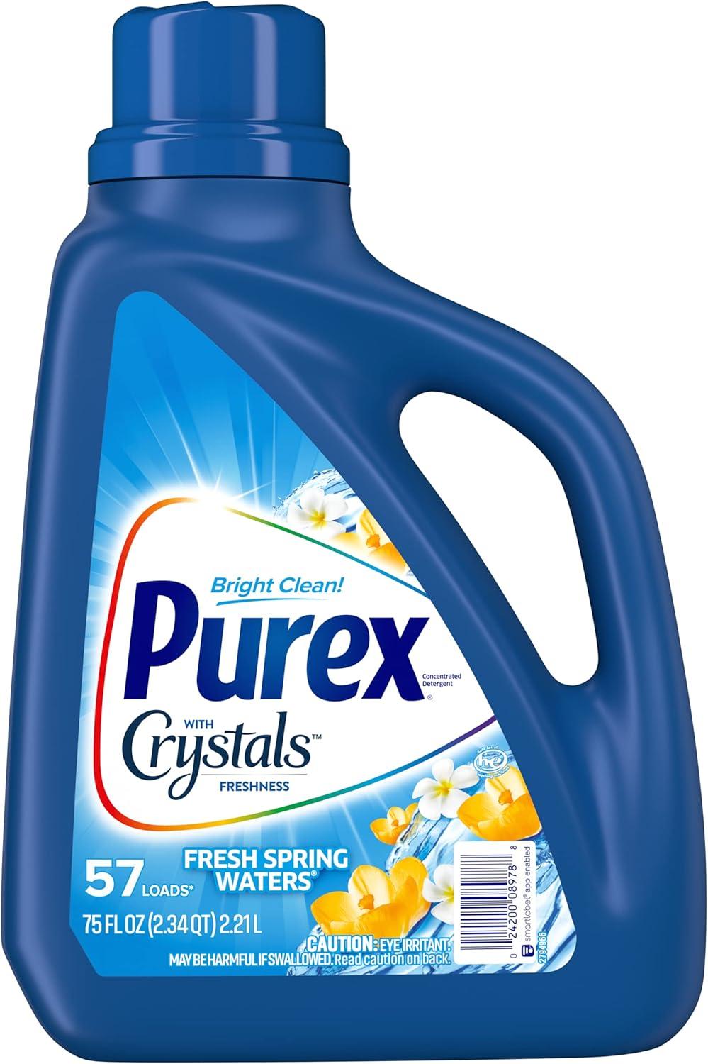 imagePurex Liquid Laundry Detergent Tahitian Breeze 150 oz 100 loadsFresh Spring Waters