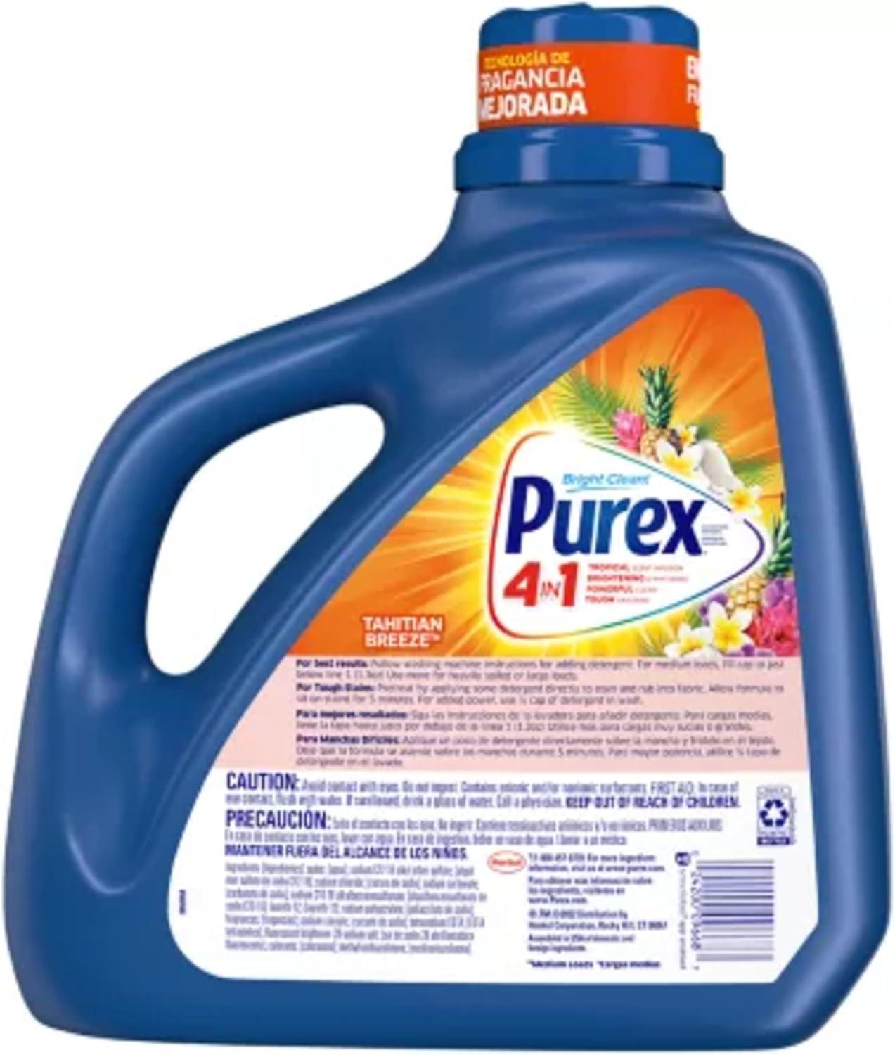 imagePurex Liquid Laundry Detergent Tahitian Breeze 150 oz 100 loadsTahitan Breeze