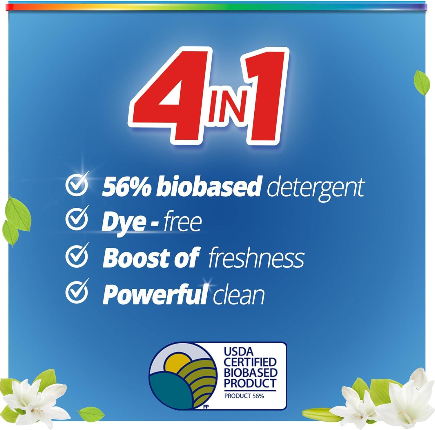 imagePurex Natural Elements Fresh Lilies amp Linen Liquid Detergent 825 oz 165 Loads UltraConcentrated DyeFree USDA Certified Biobased Product3x
