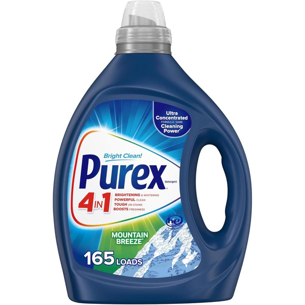 imagePurex Fresh Mountain Breeze Liquid Detergent 825 fl oz 165 Loads UltraConcentrated3x